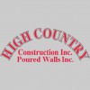 High Country Poured Walls