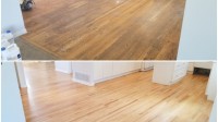 Hardwood refinishing service for just $2,50 per sqft